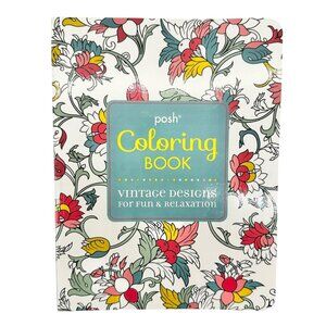 Posh Adult Coloring Book Vintage Designs for Fun and Relaxation Paperback